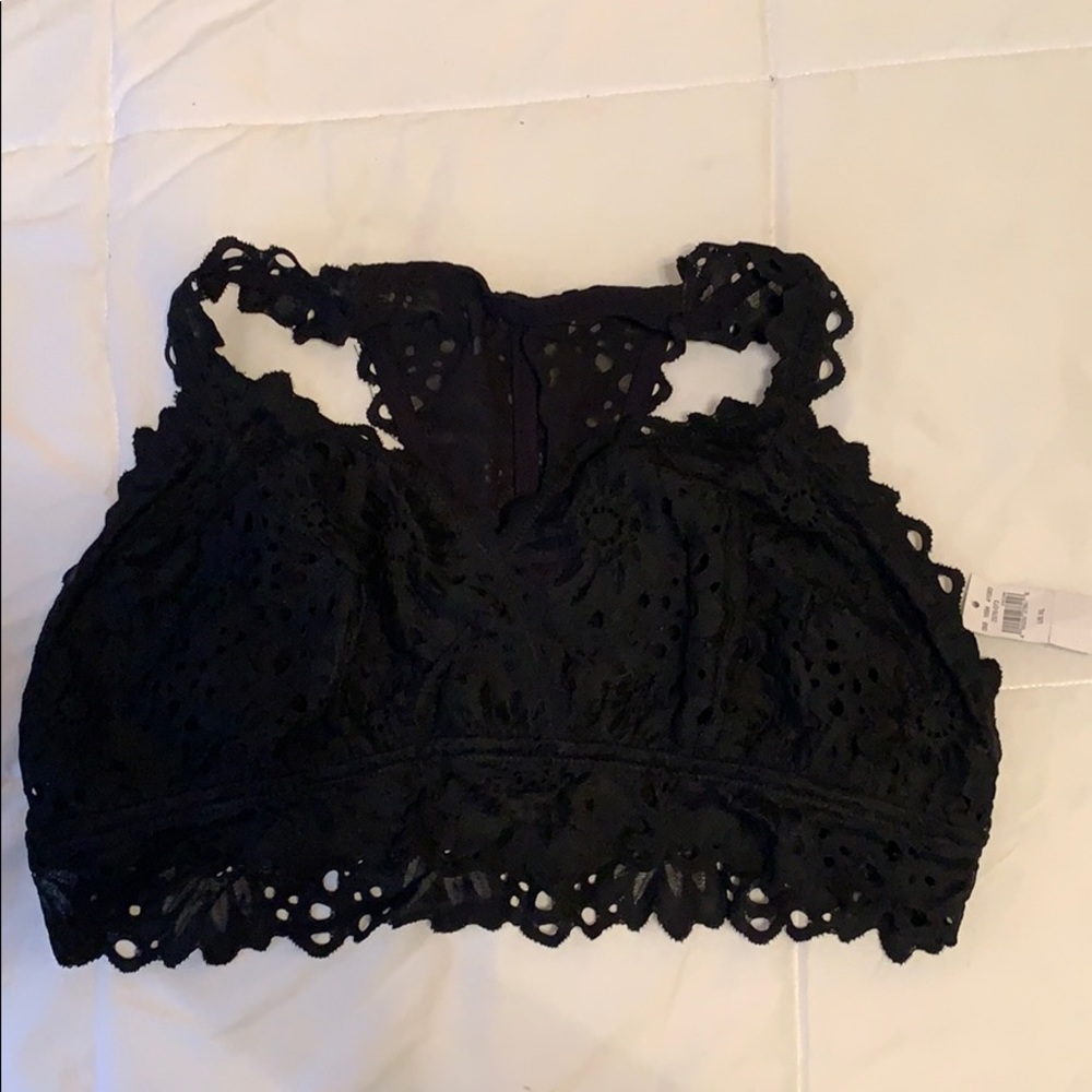 Black Lace Aerie Raceback Bralette